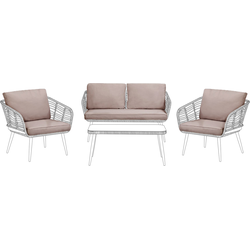 CORINTH - Tuinkussenhoezen set - Beige - Polyester