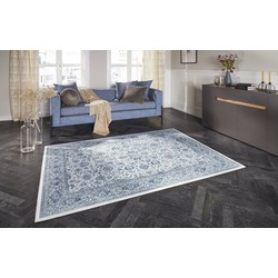 Elle Decoration - Vintage vloerkleed - Maschad - Klassiek - Sapphire / Blauw - 80 X 150 CM