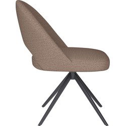 Housecraft Living Mick Eetkamerstoel Draaibaar Metaal Taupe