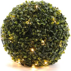 2 stuks - LED netverlichting buxus buit diameter 35cm-60L groen warm wit - Lumineo