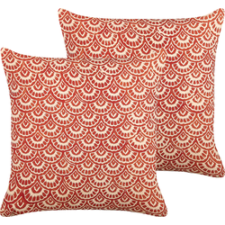 RHUS  - Sierkussen set van 2 - Crème - 45 x 45 cm - Katoen