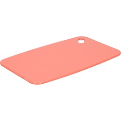 Excellent Houseware Snijplank - zalm roze - Kunststof - 24 x 15 cm - Snijplanken