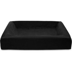BIA BED ROYAL FLUWEEL OVERTREK HONDENMAND ZWART BIA-70 85X70X15 CM