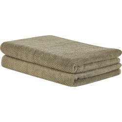 Beliani MITIARO - Handdoek-Groen-Badstof