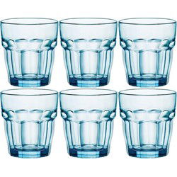 Bormioli Rocco water drinkglazen - 6x stuks - blauw - 270 ml - Drinkglazen