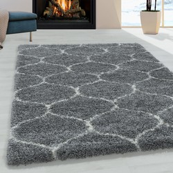 Tapijtenloods Opera Soft Shaggy Hoogpolig Vloerkleed Grijs- 160x230 CM