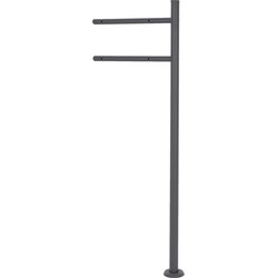 Brievenbusstandaard 40 cm x 120 cm antraciet roestvrij staal ML design