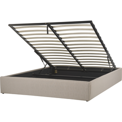 DINAN - Tweepersoonsbed - Beige - 140 x 200 cm - Polyester