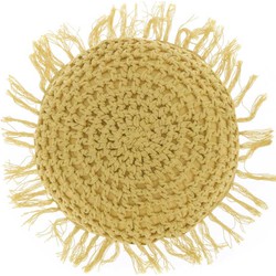 Unique Living - Kussen Tufo 45cm Ø Sunlight