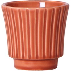 Kolibri Home | Retro terracotta bloempot - terracotta kleurige keramieken sierpot Ø6cm