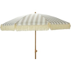 Tuinparasol 200 cm taupe wit