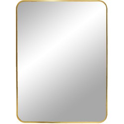 Madrid Mirror - Mirror with brass look frame 50x70 cm