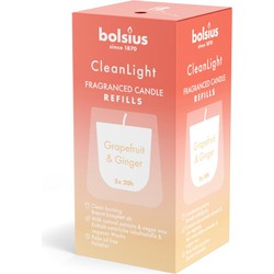 Cleanlight navulling Grapefruit & Ginger 2 stuks - Bolsius