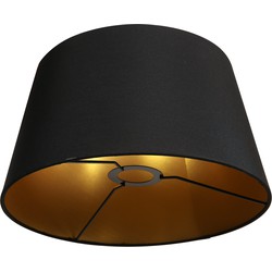 Mexlite kappen Lampenkappen - zwart - metaal - 30 cm - E27 fitting - K5894SS