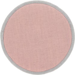 Kave Home - Prisca rond kussenstoel roze Ø 35 cm
