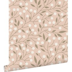 ESTAhome behang bloemmotief roze - 50 x 900 cm - 139590