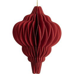 Clayre & Eef Kersthanger Rood Papier