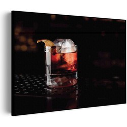 Muurwerken Akoestisch Schilderij - Cocktail Bar 03 - Geluidsdempend Wandpaneel - Wanddecoratie - Geluidsisolatie - PRO (AW 0.90) S (70x50)