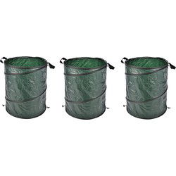 3x pop-up tuinafvalzak - groen - 130 liter - afval - opruimen - Tuinafvalzak