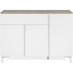 Buffet 3 deuren, 1 lade L133 cm - BERTRIX