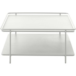 Salontafel Wit Metaal - 75x75x34,3cm - Yuba