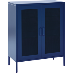 Beliani WAKATIPU - Sideboard-Blauw-Staal