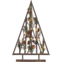 Beliani SVIDAL - Decoratief accessoire-Donkere houtkleur-Multiplex, Dennenhout