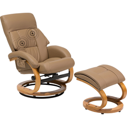 Beliani FORCE - TV-fauteuil-Beige-Kunstleer