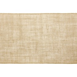 2x Kerst versiering jute tafelloper 28 x 500 cm - Tafellakens