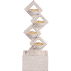 Beliani SHEGAR - Decoratieve fontein-Beige-Klei-vezelmengsel