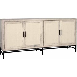 Tower living Carini Sideboard white 4 drs. 200x45x90