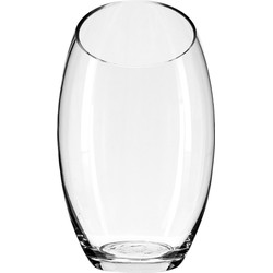 Atmosphera bloemenvaas Ovaal model - transparant - glas - H23 x D14 cm - Vazen