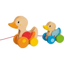 Goki Goki Family duck, pull-along animal L= 27