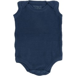 Baby's Only Rompertje Streep - mouwloos - Jeans - 50 - 100% ecologisch katoen