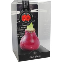 Bloembol Rode Amaryllis Wax kaarsvet Gloss Rood cadeauverpakking 'Plastic' Kebol