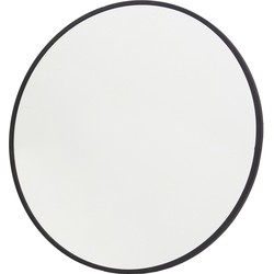 Spiegel Rond - Zwart Metaal - 55x3x55cm - Rosie