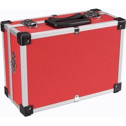 Aluminium gereedschapskoffer 320 x 230 x 155 mm rood - Velleman