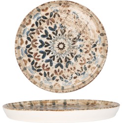Rinart Dessertbord - Aztec - Porselein - 17 cm - set van 6