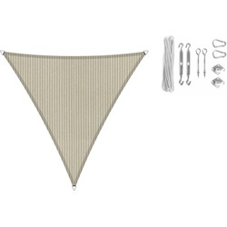 Shadow Comfort driehoek 3,6X3,6x3,6,m Neutral Sand met Bevestigingsset