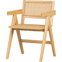 WOOOD Gunn Eetkamerstoel - Rattan - Natural - 80x54x54