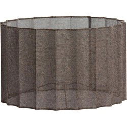 Cilinder lampenkap Disli - Donkerbruin - Ø40cm