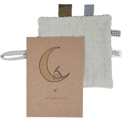 Snoozebaby Snoozebaby Giftset Knuffeldoekje & Geboortekaartje - Mystic Mint