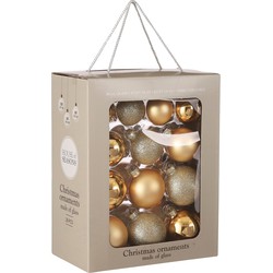 House of Seasons Kerstballen Set - 26 Stuks - Ø7 cm - Glas - Goud