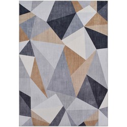 Vercai Rugs Fenix Collectie - Laagpolig Vloerkleed - Modern Tapijt met Vintage Ontwerp - Chenille - 120x180 cm