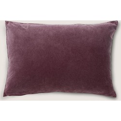 Cushion Vintage Velvet - Dark Red Brown