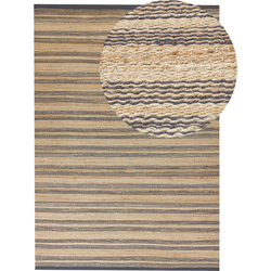 BUDHO - Vloerkleed  - Donkergrijs - 160 x 230 cm - Jute
