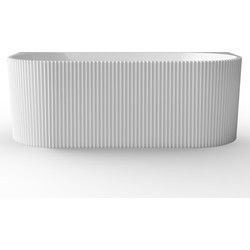 Badplaats Ligbad Havana  170 x 80 x 58 cm - Half Vrijstaand Bad - Hoogglans wit