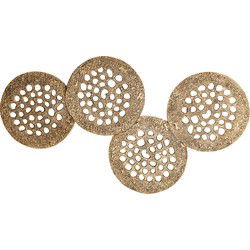 PTMD Wandpaneel Geoffe - 120x5x74 cm - Aluminium - Goud
