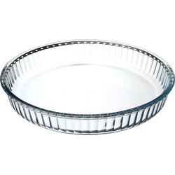 Ovenschaal rond - Transparant - Glas - Diameter 32 cm - Ovenschalen