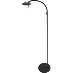 Steinhauer vloerlamp Turound - zwart - metaal - 23 cm - ingebouwde LED-module - 2991ZW